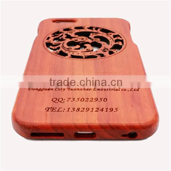 Cutomerized Logo Dragon Circle Engrave Wood Phone Case TWO PARTS for Iphone 5/5s/6/6/6+ photo-3