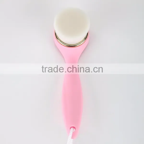 2016 New Arrivals New Long Handle Manual Soft Facial Deep Cleansing Brush Cleanser Brtush With Sling photo-4