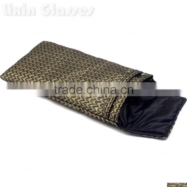 Soft Gold Cloth Bag Sunglasses Glasses Pouch Eyewear Accessories Small Sunglasses & Reading Glasses Pouches 175mm*85mm BDJ01X photo-2