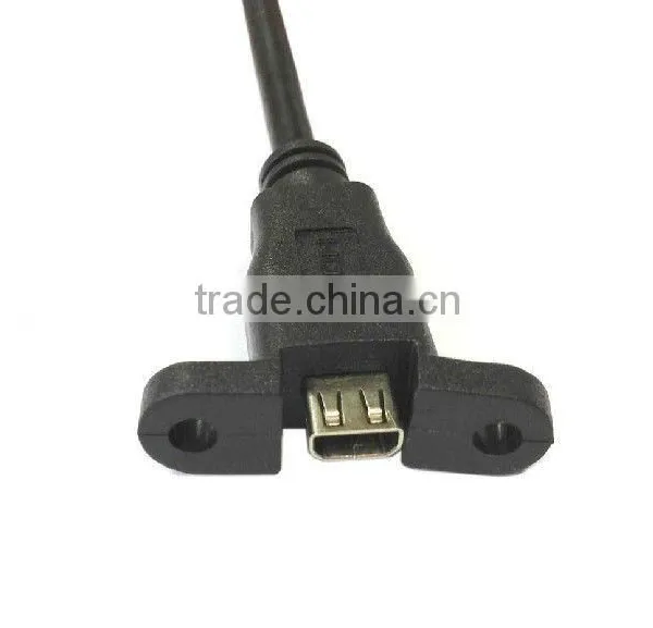 Panel Mount Micro HDMI Male to Female Cable