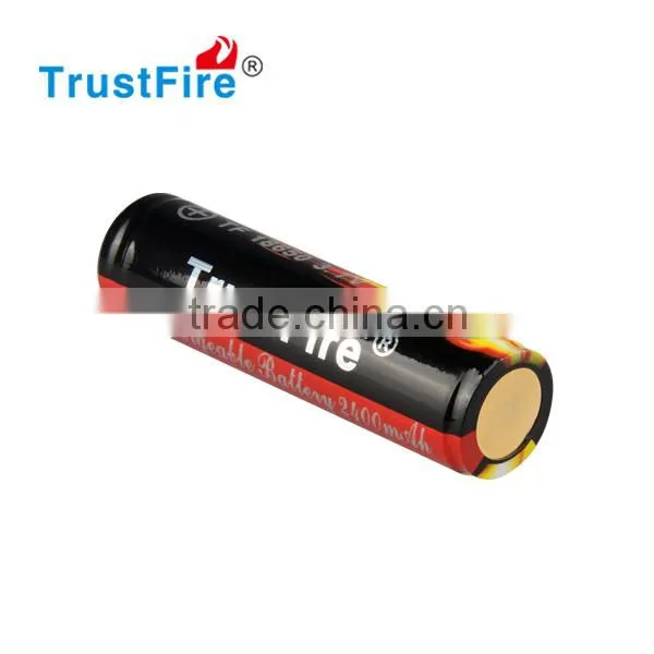 TrustFire Original Rechargeable 18650 Li-ion Battery for Torch 3.7V 2400mah With CE photo-2