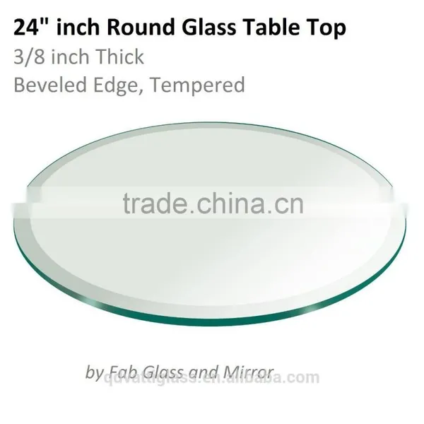 Factory Customized Clear Tempered Beveled Glass for Commercial Building photo-3