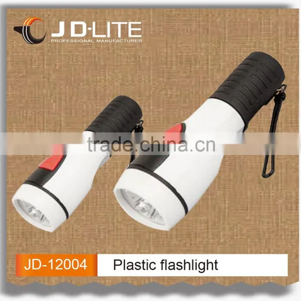 Powerful and Cheap Led Plastic Torch Flashlight Powered by 2*D Batteries photo-2