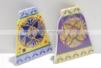 Promotional Blank Sublimation Polymer Windbell Shape Ornament,Plastic Christmas Ornament photo-4