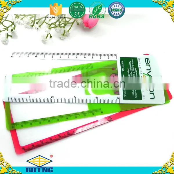 Promotional Gift Plastic Fresnel Ruler Magnifier/magnifying Glass Bookmarks photo-2