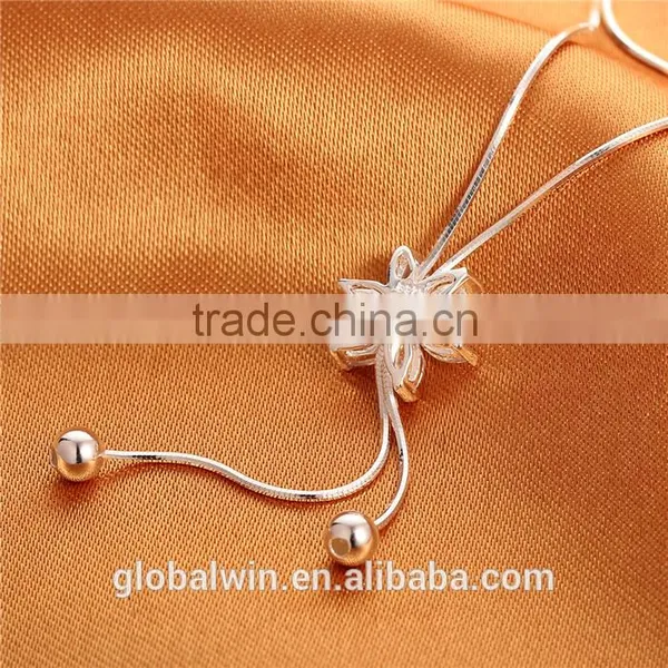 Fashion African Silver Pendant Chain Beads Necklace Jewelry Set For Women photo-2