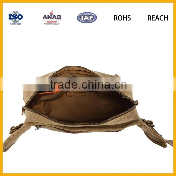 Fashionable and Cheap Canvas Multilayer Waist Bag for Boys and Girls photo-3