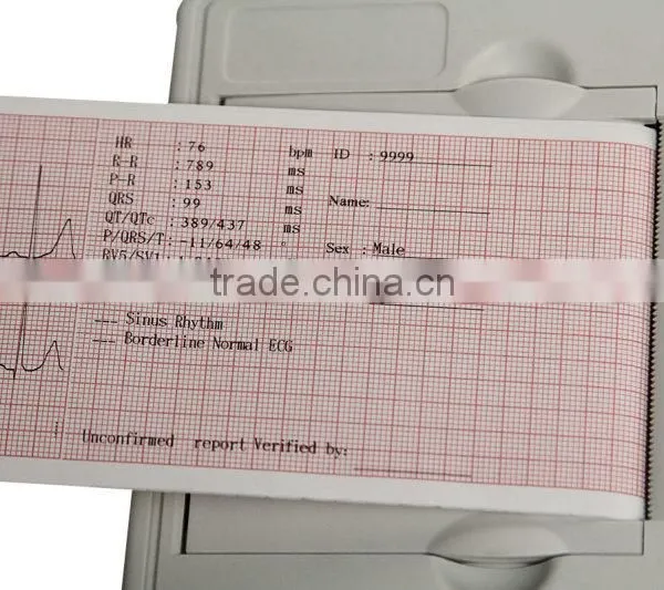 CE& FDA Approved 5-inch 3-channel Color LCD ECG /EKG Machine photo-6