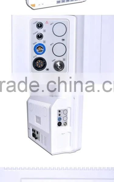 Multi-functional Dual TEMP IBP ETCO2 Printer Thermal Recorder Trolley Optional 15 Inch 6 Parameter Patient Monitor photo-3