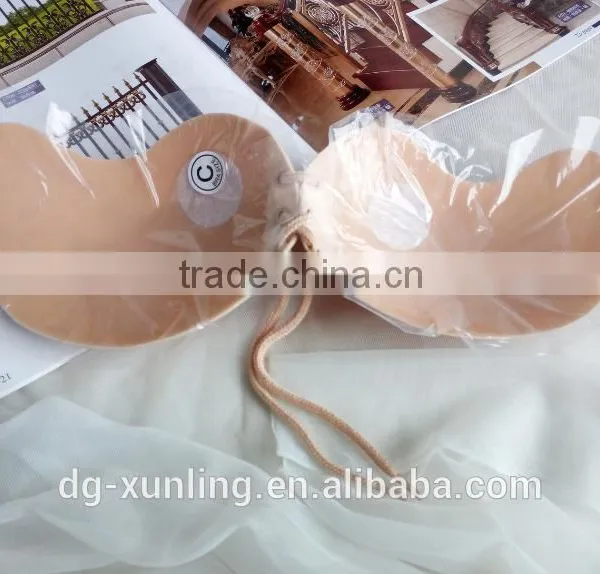 Girl Sexy Image Party Dress Strapless Invisible Adhesive Silicone Bra photo-6