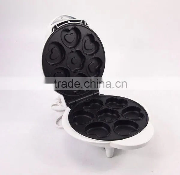 Non-Stick Heart Shaped 7Mini Electric Cake Maker For Cup Cake photo-3