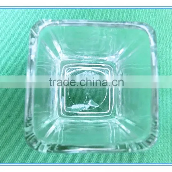 80ml Square White Glass Candle Wax Empty Jar photo-2