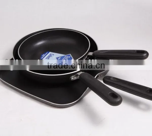 Colorful stainless steel non-stick fry pan