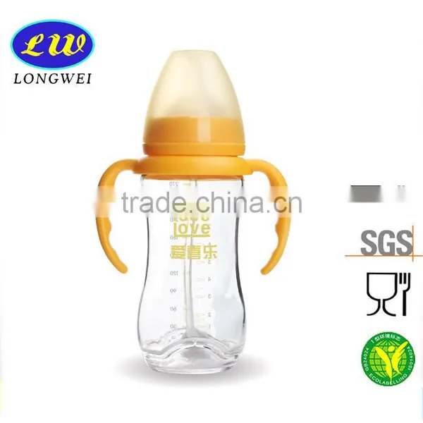 240ml Clear New Wide-neck Glass Baby Feeding Bottle Wholesale photo-3