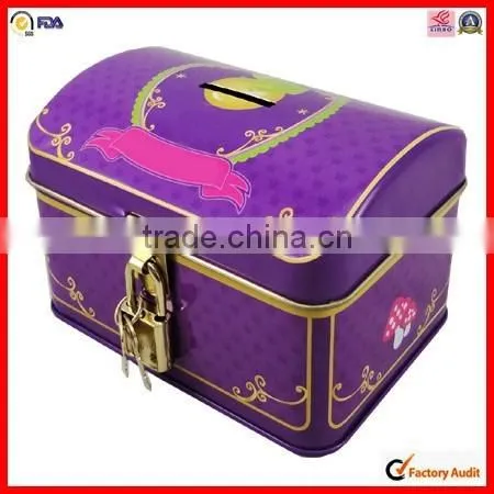 Convenient Carrying Handle Rectangle Lunch Box Tin Can photo-4