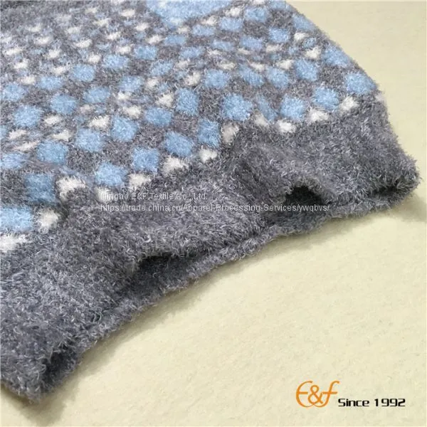 Ladies Marshmallow Elastic Jacquard Knitted Haramaki photo-4