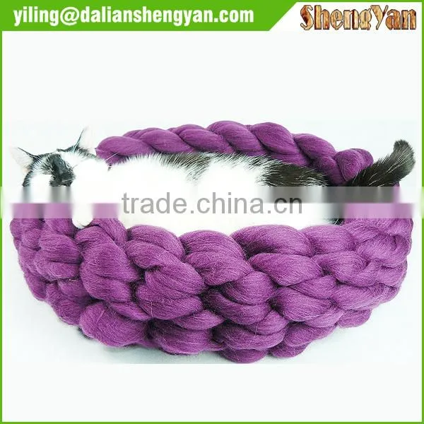 Newest Lovely Pet Bed Knitted Cat Nest photo-2