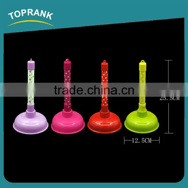 Toprank Good Durable Handle Printed Strong Sucker Rubber Toilet Plunger Disposable Mini Toilet Plunger With Holder photo-2