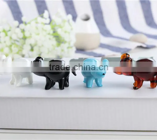 Colored Glass Pig Handicrafts for Household Decoration or Gifts photo-6