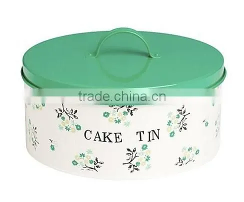 Cream 2pc Storage Cake Tin photo-6