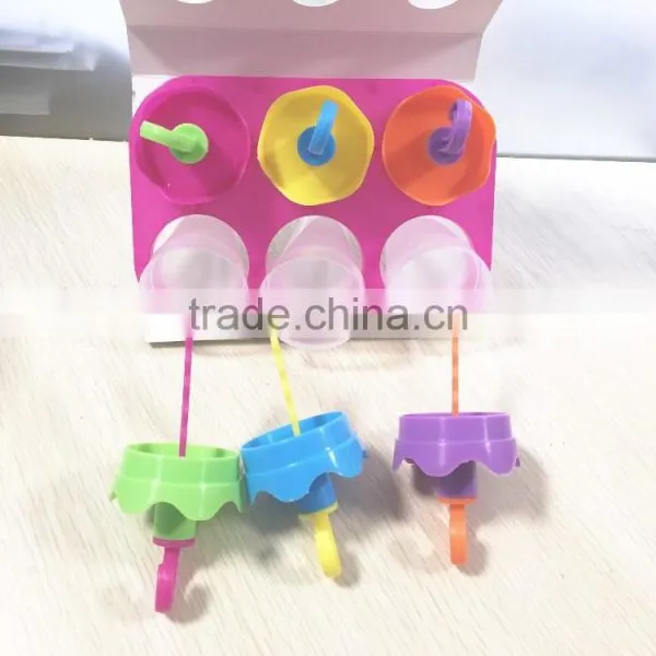 Hotsale Umbrella Shape Plastic Popsicle Mold/handmade Ice Cube Tray photo-3