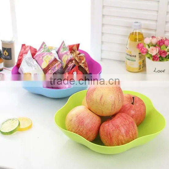 Wholesale Colorful Plastic Fruit Tray Fruit Bowl Snack Tray Nut Bowl Candy Tray photo-2