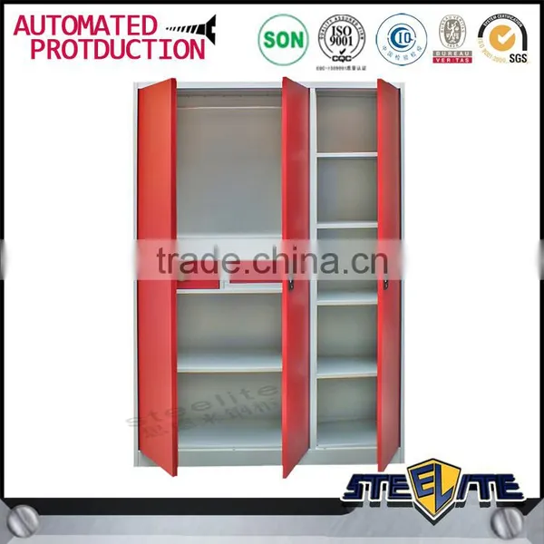 Wholesale Price Assemble Portable Wardrobe Home Almirah Designs 3 Door Corner Wardrobe photo-3