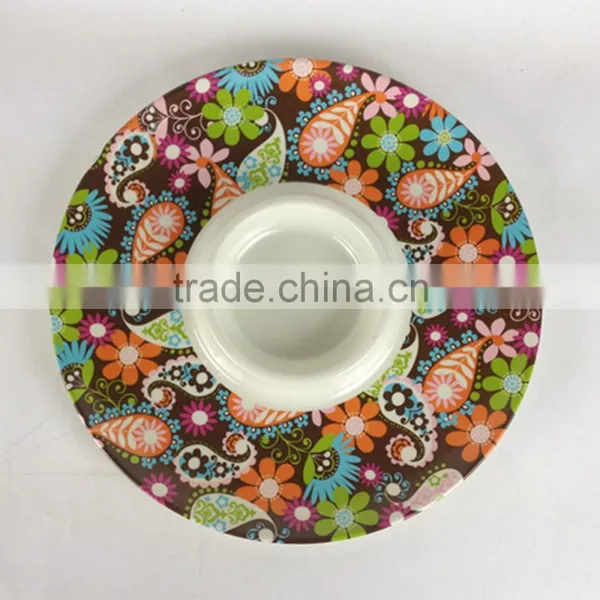 33cm Melamine 4 Compartments Dishes, 13" Plastic Chip and Dip Made in China photo-5