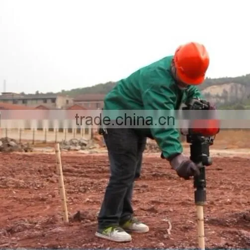 50mm 70mm Portable Petrol Powered Fence Vibrating Post Driver Hammer Mini Gasoline Excavator Pile Machine photo-5