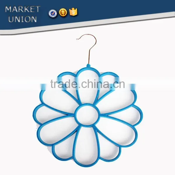 Antiskid Silk Scarf Flocked Velvet Hangers,excellent Silk Scarf Bound,ABS, Nylon Villi,Chrome Plated Hook photo-5