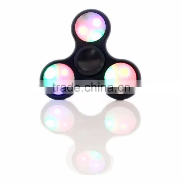China Factory Newest Release Stress Fidget Toys Finger Spinner With LED Light photo-3