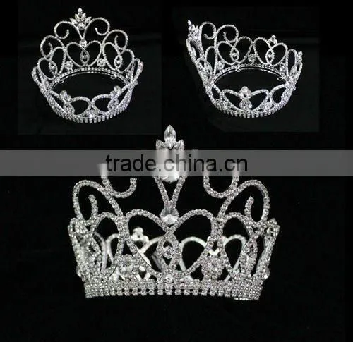Bridal Jewelry Pageant Big Fashion Rhinestone Tiaras Halo H172-169 photo-2