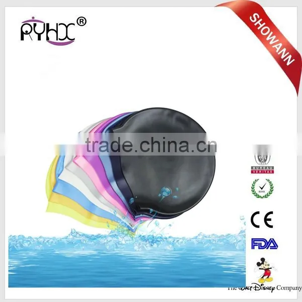Customized Silicone Material Custom Printed Swimming Cap Wholesale photo-4