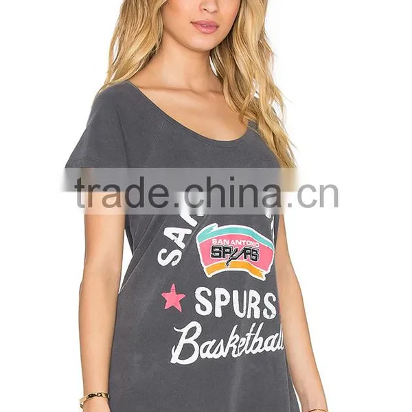 Wholesale Custom Organic Cotton Printed t Shirt Women photo-2