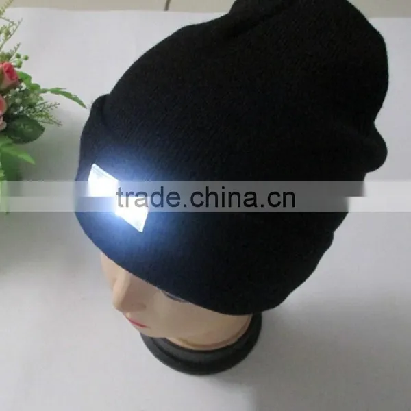 Cap Factory Acrylic Material Led Light Ski Beanie Hats photo-2