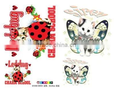 Good Elastic Carton Logo Heat Transfer Paper for Baby T-shirt/garment Heat Tranfer Label photo-2