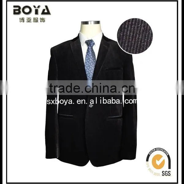 2015 Hot Sale Mens Blazer With Two Placket Resin Buttons photo-5