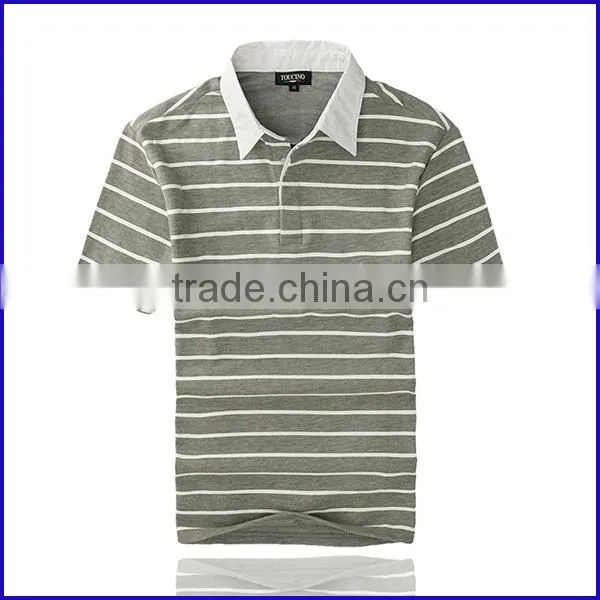 Polo Collar Striped t Shirt Bulk Wholesale Cheap Dry Fit Polo Shirt for Men