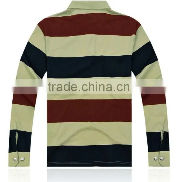 New Fashion Autumn and Winter Men's Striped Polo Shirt Brand Long Sleeved Striped MENS Polo Shirt M/3XL CUSTOMED photo-3
