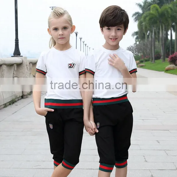 High Quality Factory Wholesale Customized Kindergarten Primary Kids Boys Sport Wear School t Shirt photo-3