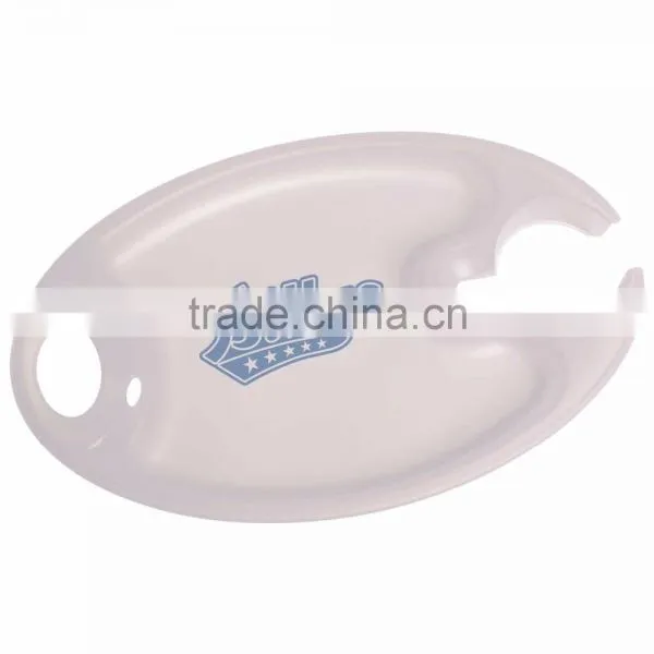 USA Made Party Plate - Holds Hot or Cold Foods, Safely Carries a Stemmed Wine Glass, Plastic Cup or 12 Oz. Beverage Can photo-4
