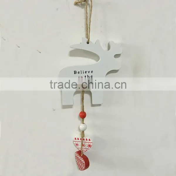 Cute Deer Christmas Decorations For Home Wood Art And Craft photo-2