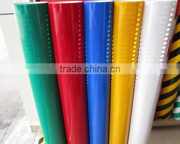 Colorful Self Adhesive Reflective Car Wrap Vinyl for Warning photo-2