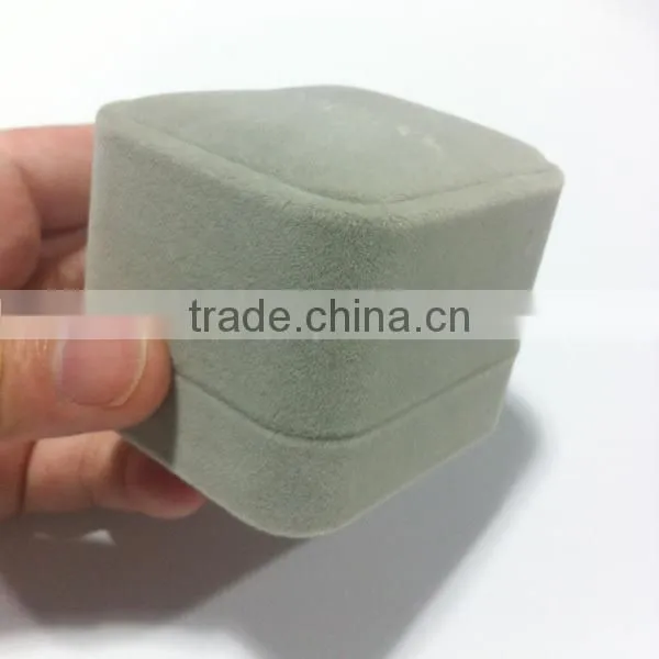 Soft Flocked Velour Jewelry Box Ring Box Gift Packing photo-3