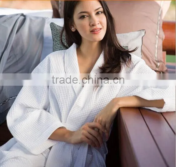 Hotel Knitted Waffle Bathrobe photo-5