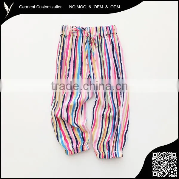 Children Summer Soft Print Rayon Casual Trousers photo-2