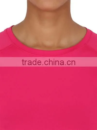 Oem Womens Dri Fit Running T-Shirts,Girls Crew Neck Sport T-Shirts for Marathon photo-3