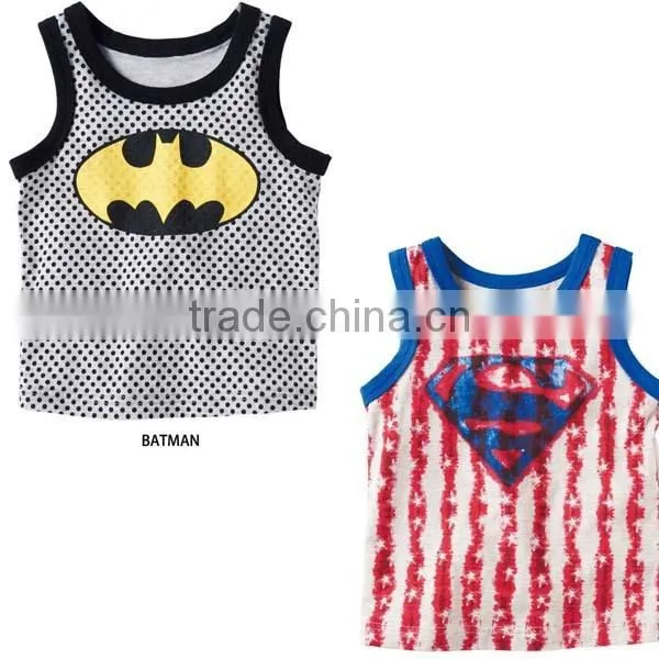 Fashion Superman Sleeveless Short Sleeve Casual Baby T-shirt photo-2
