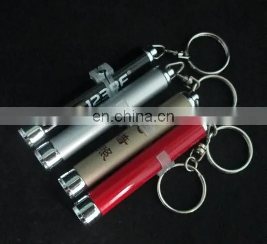 Metal Mini Flashlight Advertisment Projector Keyring photo-5