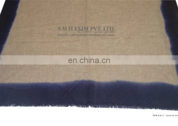 Gauze Pashmina Wool Four Side Ombre photo-4